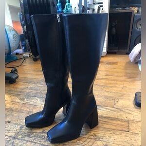 Princess Polly Montgomery Matte Black Boots